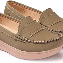 Loafers for Women Slip On Comfort Leather Tassel Dress Shoes-image-40