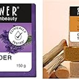 Soulflower Cleansing Sandalwood Soap Lavender Handmade Soap with real Lavender, 150g Pure Natural & Coldprocess for Calming and Relaxing-image-86