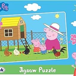 Frank Peppa Pig Jigsaw Puzzle (60 Pieces) for Kids Above 5+ Years - Fun & Challenging Brain Booster Games - Educational Puzzle for Focus and Memory -60405-31