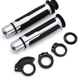Barracuda Handle Grip Silver Handle Bar Grip for Universal for All Bike-13