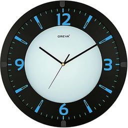 OREVA Step Movement 12 Inch Electric Clock Wall Clock with Blue LED Light (308x308x6 mm_Ajanta MFG Pvt. Ltd.)-image-70