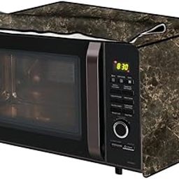 The Furnishing Tree PVC Waterproof Microwave Oven Cover Compatible for LG 32 L Convection MC3286BRUM Marble Pattern Coffee-picture-16