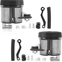 MIKANIX Universal Motorcycle Disc Brake Clutch Oil/Fluid Reservoir Can Cup Container (Black) (Pack of 2)-image-18
