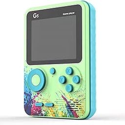 Like Star G5 500 In 1 Retro Video Game Box, Best Birthday/Return Gift For Kids, 500 Games Like Contra, Tank, Bomber Man, Etc., Handheld Classic Game PAD Can Play On TV, Only For 1 Player. (Green Blue)-23