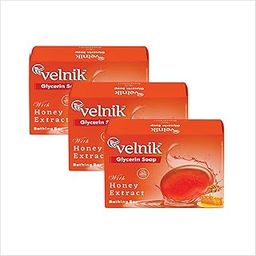 Velnik Glycerin Soap With Honey Extract Bathing Bar Soap for Soft, Glowing, Moisturizes Skin & Body, Paraben-Free Body Soaps For Bath Ideal for Men & Women 125 GM (Pack of 3)-image-53