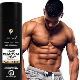 Palians Pro Men's Hair Removal Spray - Fast-Acting, Gentle Formula with Soothing Aloe & Vitamin E, Ideal for Body, 200ml-14