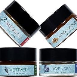 Sugandhim Solid Wax Perfume Vetivert, Sandal, Lavender, Patchouli, 1 x 5gms, Blend Of Bees & Floral Wax With Natural Essence Long Lasting, Leathery, Woody, Musky, For All Skin Types-image-34