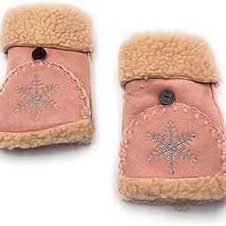 Women Winter Fingerless Gloves Thermal Insulation Warm Convertible Mittens Flap Half Finger Cover for Women-image-68