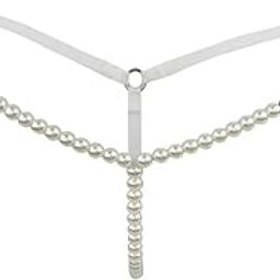 Women's Comfortable Polyester Spandex Pearl G-String Low Waist Hot and Sexy Lingerie Thong(, Free Size)-image-11