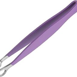Enakshi® Universal Nose Hair Trimming Tweezers Round Tipped Tweezers for Eyebrow Hair Violet|Health & Beauty | Shaving & Hair Removal | Tweezers-image-57