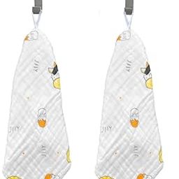 Cotton Handkerchief For Women, Girls and Kids/Rumal/Hanky for School/Extra Soft And Super Absorbent, 6 Layers, Pack of 2 (COW)-image-97