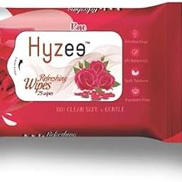 Rose Cleansing and Refreshing Wipes Soft Textured Shower Wipes For Woman & men pH Balanced, Paraben-Free (1 pack of 25 Wipes) (75, Rose)-61