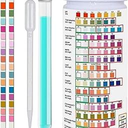 BNF®Water Testing Kits Liquid Indicator Paper for Pools Drinking Water Fish Tank 50pcs|1 Bottle Test Strips|Home & Garden-61