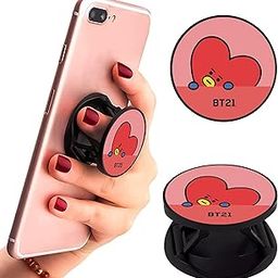 eggshell® Tablet Finger Grip & Mobile Holder Mobile Stand Premium Super Matt Finish Effect Back Holder (Mobile Selfie Finger Grip) Expanding Stand for All Smartphones & Tablets (Cute Tata)-image-89