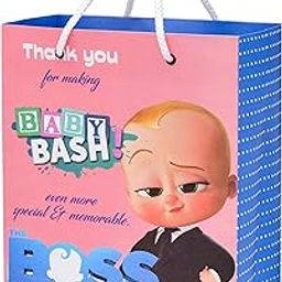 PPJ ® - HAPPY BIRTHDAY THANK YOU BABY BASH (BOSS BABY THEME) PARTY (10 Pcs.) PAPER CARRY BAGS, 10 Inch X 8 Inch X 4 Inch RETURN GIFT/ HAPPY BIRTHDAY/ RETURN GIFTS (Pack of 10)-image-37