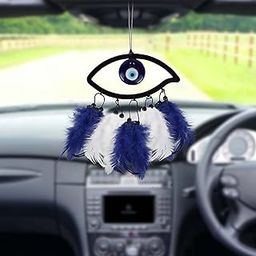 LAKSHMINARAYAN SALES Dream Catcher Evil Eye Handmade Feather Wall Hanging Ornament Home Decoration for Bedroom Livingroom Yard, Blessing Craft Gift Protect-image-2