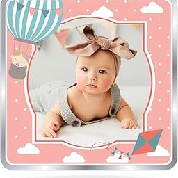 BIS Hallmarked Personalised New Born Baby Girl Silver Square Coin 10/20/50/100 Gram 999 Pure-image-79