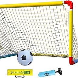 LOOM TREE® Training Soccer Goal with Soccer Ball for Outdoor Lawn Activities Playground L | Team Sports | Soccer | Goals & Nets-picture-30