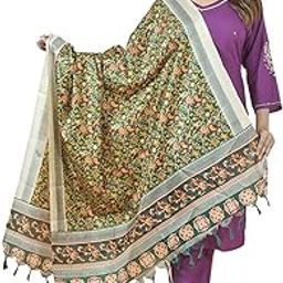 Silk Blend M 7 Kalamkari Print Dupatta For Women,Pack of 1-image-40