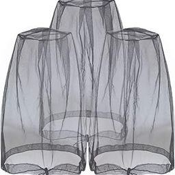 Anvin Mosquito Head Nets Gnat Repellant Head Netting for No See Ums Insects Bugs Gnats Biting Midges from Any Outdoor Activities, Works Over Most Hats Comes with Free Stock Pouches (3pcs, Black)-image-60