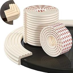 URBANMONK Foam Strip for Flat Edge Protector | Flat Edge Guard Safety Strip | Baby Proof Corner Guard | Baby Protector for Safety in Floor | 2 Meter (Cream)-31