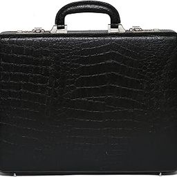 Genuine Leather Briefcase Laptop Compartment Expandable Features High-Security Combo Number Lock Brown Briefcase Bag for Men-picture-11
