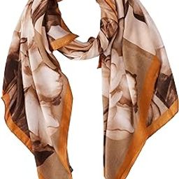 Women's Cross-Border Four-Grid Versatile Floral Printed Cotton Scarf Stoles Shawl Scarves Dn131-image-12