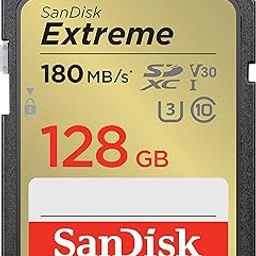 SanDisk Extreme SD UHS I 128GB Card for 4K Video for DSLR and Mirrorless Cameras 180MB/s Read & 90MB/s Write-31