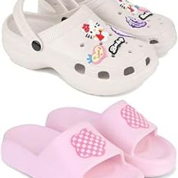 Premium Comfortable Regular Wear Women Clogs with Slider Sandal for Women's & Girls-Combo(2)-O10-O17-8 Light Pink-3576-picture-42