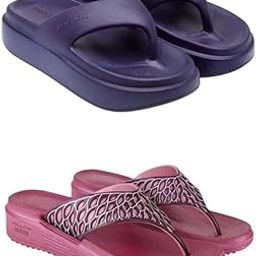 Extra Soft Classic Casual wear with Flexibility Technology Flip Flop Combo for Women's/Girl's(6112+1868)()-picture-40