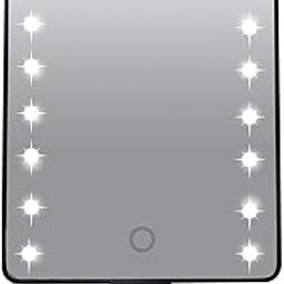 Divik Rectangular Tabletop Vanity Mirror Magnifying Mirror Portable Travel Makeup Mirror with Led Light Makeup Mirror Glass for Makeup Dressing Table Top Stand (1Pcs)-12