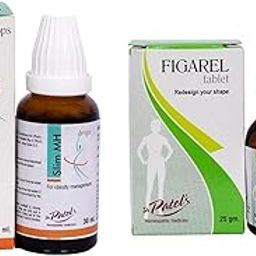 Dr Patel's Slim MH Drop + Figarel tablet Combo with one time Dietitian Consultancy | Drops for Weight Reduction, Balanced Metabolism | Postnatal Weight Reduction, Weight Regain Prevention Combo of 2-5