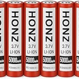 Flysmart 3.7V 5000mAh Lithium Battery – High Capacity Rechargeable Cell for Torches, Speakers, Gadgets (3.7V 5000mAh Batteries, Pack of 8)-image-53