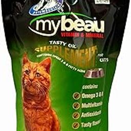 Palamountains My Beau for Cats – Omega 3 & 6, Essential Vitamins – Enhances Skin, Coat, Immunity, Digestion & Reduces Fur Balls – High Absorption & Palatable Formula 300ml-62