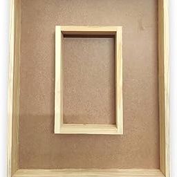 RIA Studio Decorative Wooden Varmala Preservation Frame with Photo Space for Resin Art (Rectangle)-11
