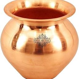 INDIAN ART VILLA Handmade Pure Copper Lota Pot - Water Storage Pot - Good Health Benefits Yoga, Ayurveda Healing, 4.1" Inch-image-13