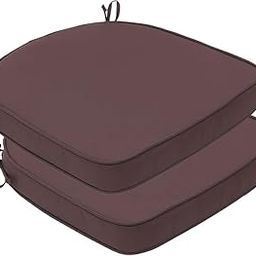 ANAND INDIA GROUPS Patio D-8 Outdoor Chair Cushions for Patio Furniture (Set of 2) Chair Cushions Set Waterproof Round Corner Outdoor Seat Cushions (Dark Brown) (Cushion Thinkness 5cm)-image-20