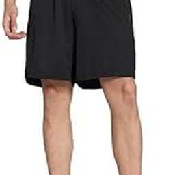 Men's Athletic Shorts, Quick Dry, Breathable, Black, Knee Length Popcorn Polyster Fabric-13