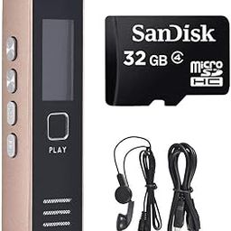 Technoview Digital Voice Recorder with 32 GB Micro SD Card Included Professional Audio Recorder MP 3 Player TF Card Dictaphone Record Microphone Sound Recording Device-13