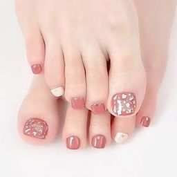 3D Nails Stickers for Women, Girls, Female & Kids Waterproof Nail Art Glittery Luxury Extension Peel Off Self-Adhesive DIY Nails Stickers 22 Tips GD-004 (Multicolored)-45