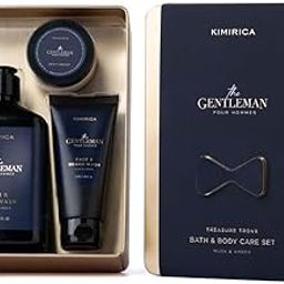 Kimirica Gift Set Gentleman treasure trove|Luxury Bath & Body Gift Set For Men's|Pack of 3 | Pampering Kit for Birthday,Anniversary & All Special Occasions | Premium Gift Packaging 100% Vegan-image-26