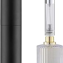 Perfume Refillable Spray Bottle | Scent Pump Case For Traveling/Outgoing | Mini Travel Perfume Atomizer | Portable Perfume Bottles Accessories (Black)-29