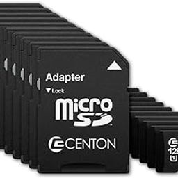 Centon MP Micro SDXC Card,UHS1,128GB 10 Pack w/Adapter-24
