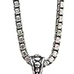 SilverQuirks Midnight Sun Pendant for Men | Stylish Silver-Toned Fox Head | Sun Pendant| Rugged & Masculine Jewelry Gift-image-7