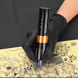 Tat Rabbit Wireless Tattoo Pen Machine, 4.00mm Stroke Length, Adjustable Needle, Black-picture-0
