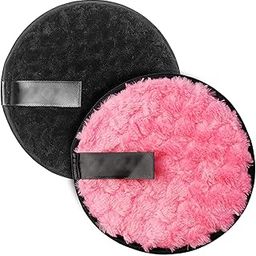 Sunaina Makeup Remover Cleansing Pads | Easily Removes Stubborn Face makeup Multifunctional | Round Cleansing Puff, Make up Remover Wipes Sponge (Pack of 2)-image-78