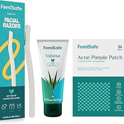 Acne Pimple Patch, Aloe Vera Gel & Face Razor Combo | Spot Treatment, Soothing Gel & Facial Hair Removal Kit for Clear, Smooth Skin-image-20