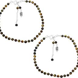 Gemstone 925 Sterling Silver Anklet Jewellery for Women & Girls-20