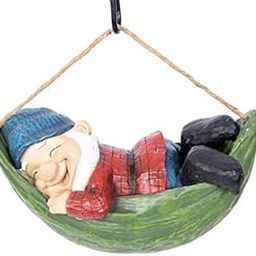 Sleeping Gnome On Hammock Garden Decor, Home Decor, Hanging Gnome, Hanging Decor, Pack of 1-image-26