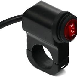 Autozap Motorcycle handlebar on off Switch Black And Red 10 A Two Way Electrical Switch (Pack of 1 Number of Switches - 1)-11